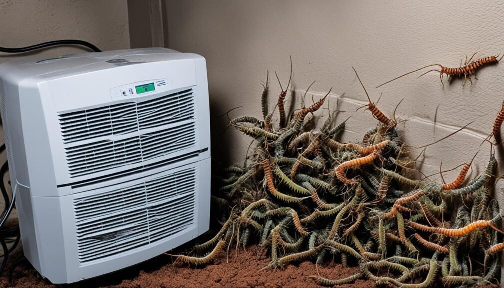 silverfish centipedes moisture and humidity